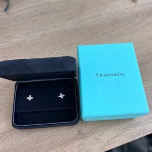 Tiffany & Co platinum diamond earrings